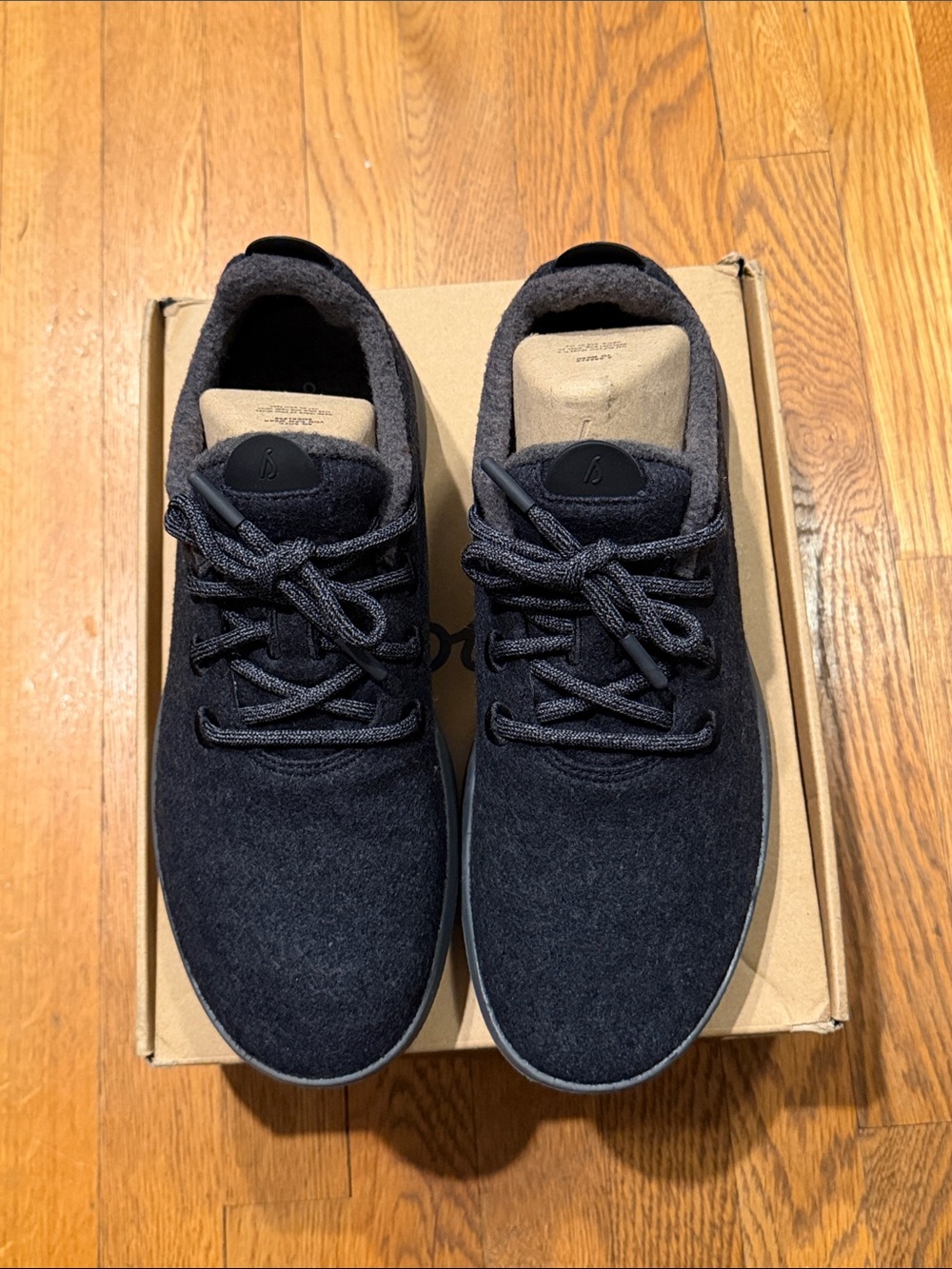 allbirds Men's Black Wool Runner-Style Sneakers